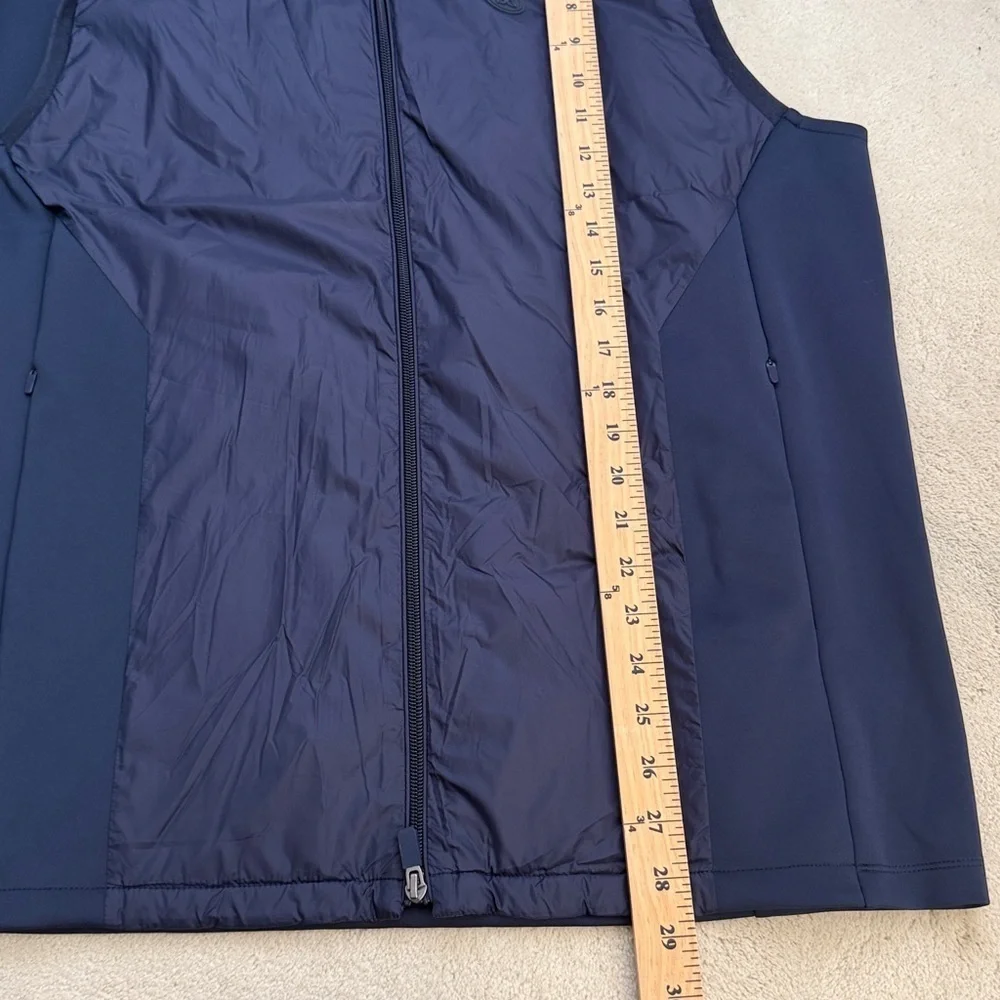G/Fore Interlock Performer Full Vest Size XL Stretch Tech Golf Twighlight Blue